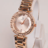 Woman Rosegold Chain Watch pink